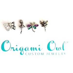 Origami Owl 🦉 Charms Set of 4 NWT $14
